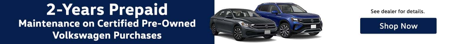 New_Century_Volkswagen_SRP_Banner_Desktop_1600x150_Prepaid_Maintenance_CPO_05_25