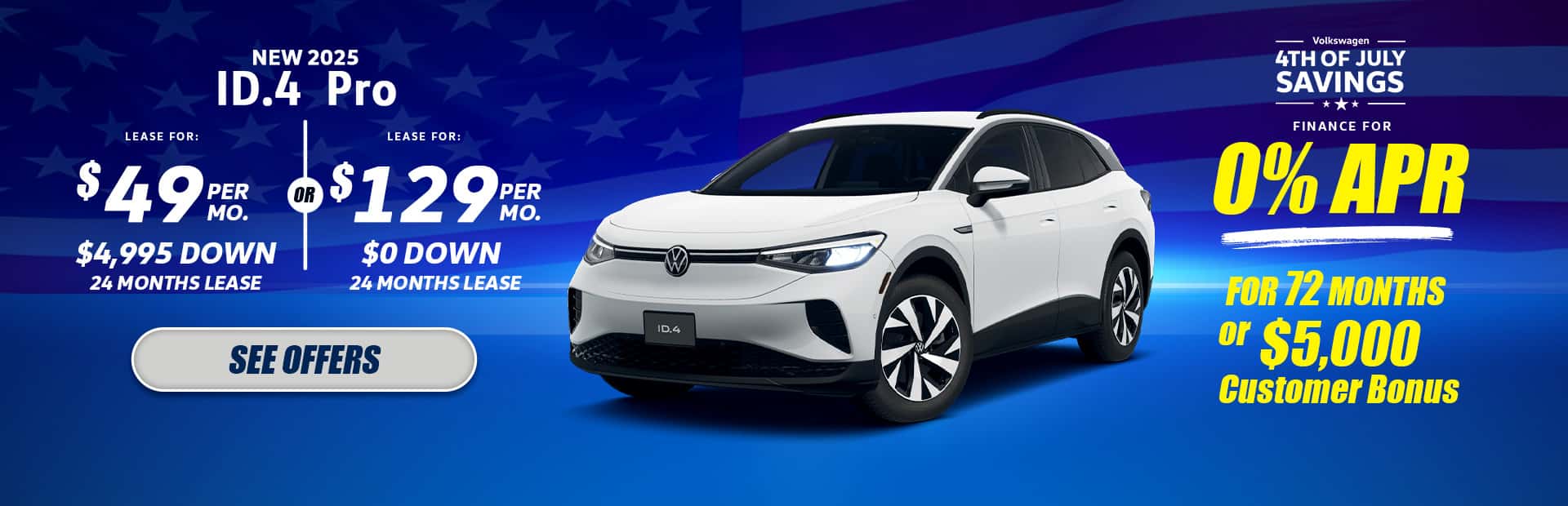 New VW ID.4 Lease Special
