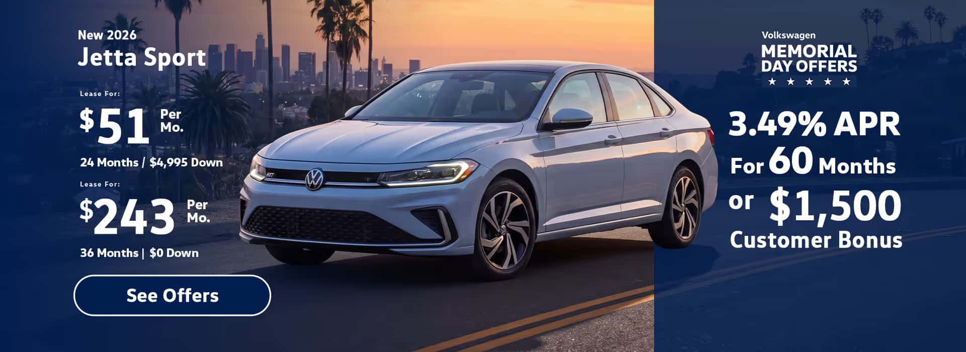 Jetta memorial day offers