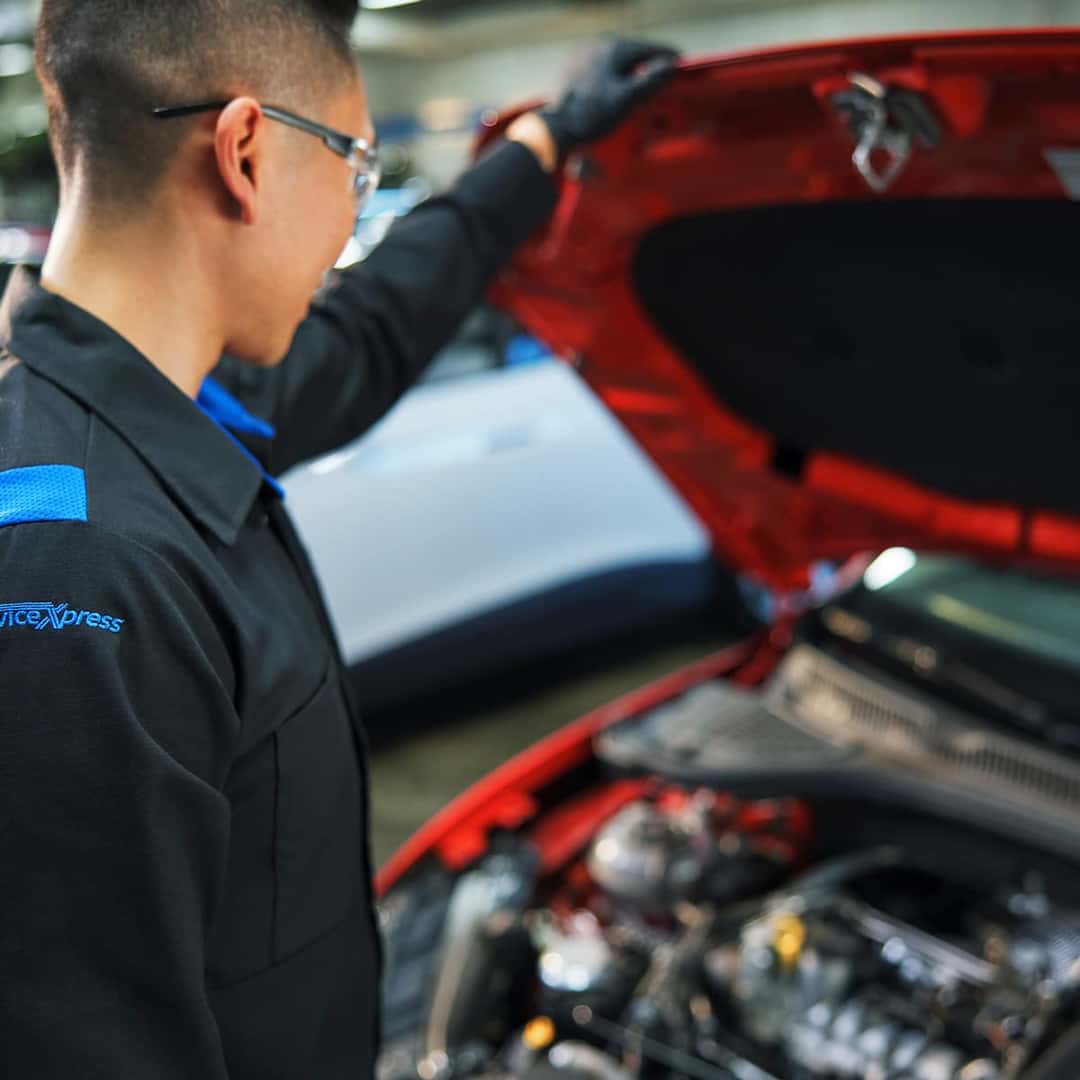 Oil change service at New Century Volkswagen
