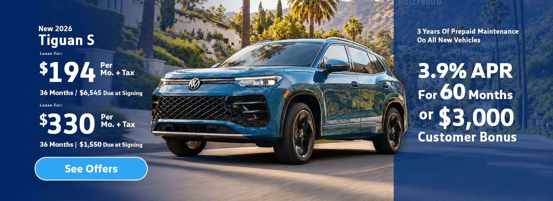 New VW Tiguan Lease Special in Los Angeles