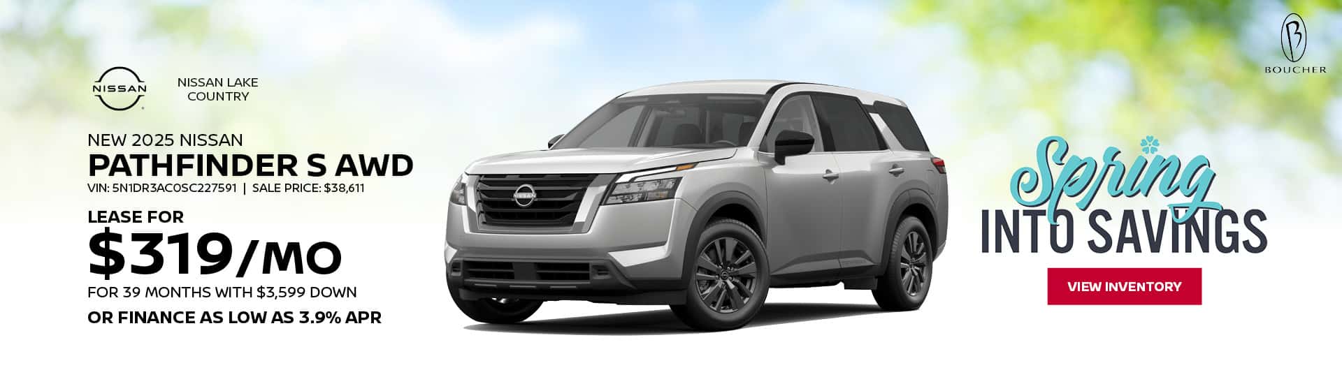 April 25 - 2025 Nissan Pathfinder S AWD models in Oconomowoc, WI