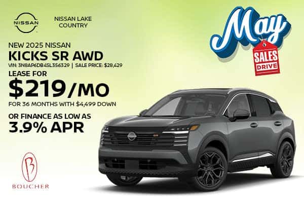 Save on a new 2025 Nissan Kicks SR AWD in Oconomowoc, WI