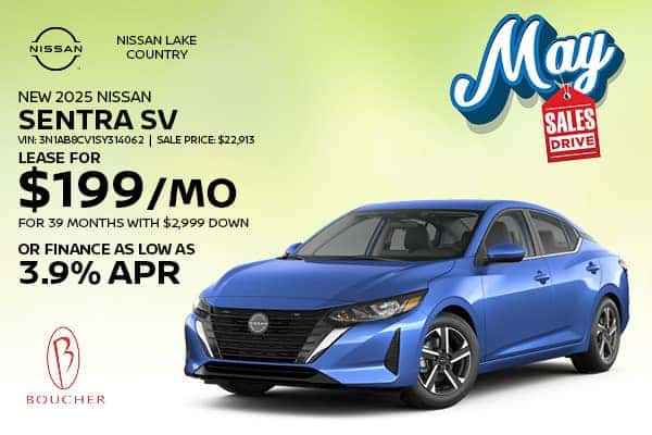 Save on a new 2025 Nissan Sentra SV in Oconomowoc, WI