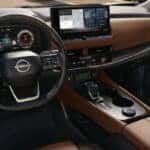 interior view of the technology in the 2026 Nissan Rogue for sale in Oconomowoc, WI