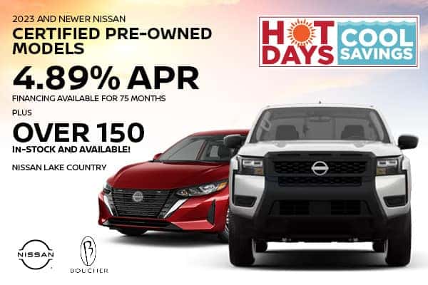 Save on 2023 and Newer Nissan Certified Pre-Owned Models!