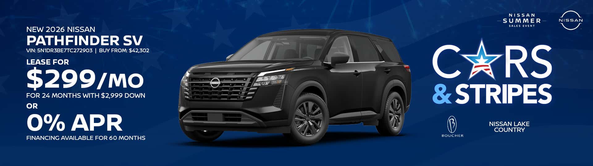 Save on a New 2026 Nissan Pathfinder SV