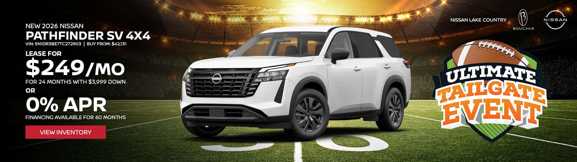 New 2026 Nissan Pathfinder SV 4x4