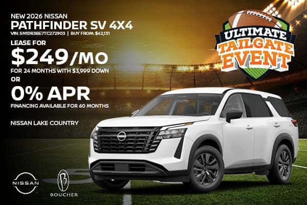  Lease a New 2026 Nissan Pathfinder SV 4x4 for $249/Month!