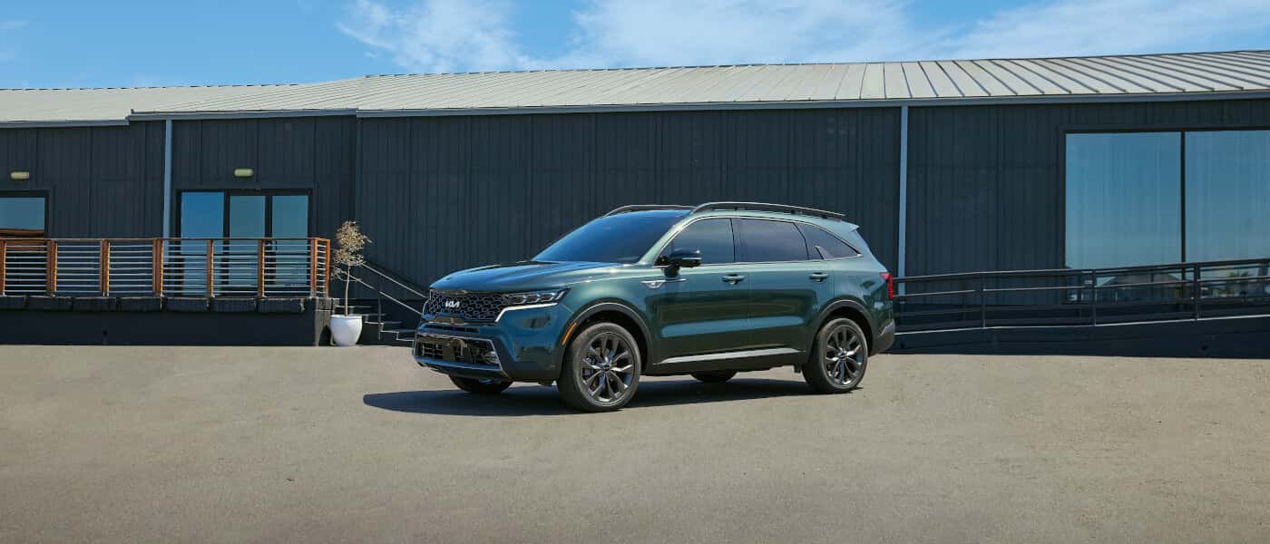2026 Kia Sorento parked by a building