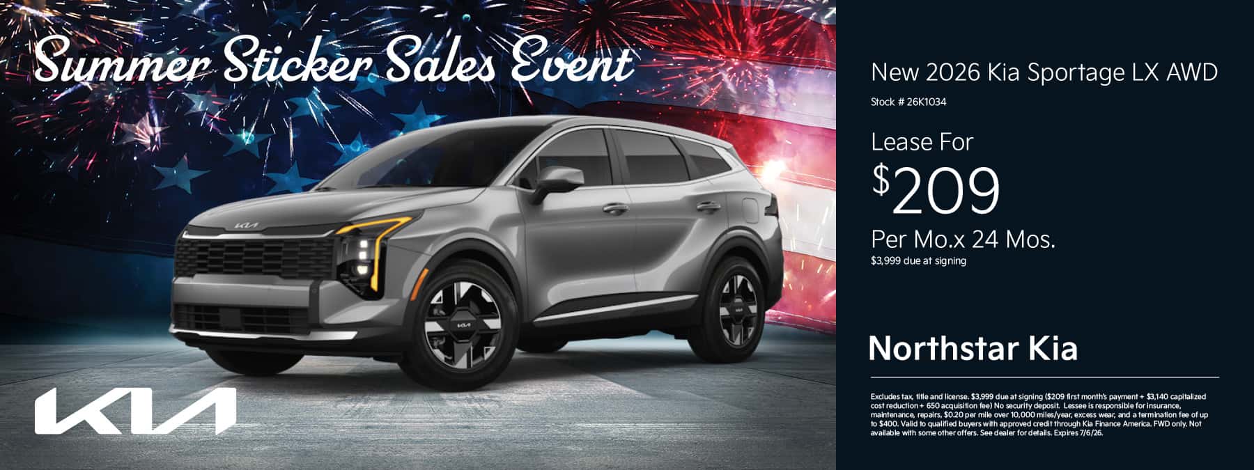 New 2026 Kia Sportage | Northstar Kia