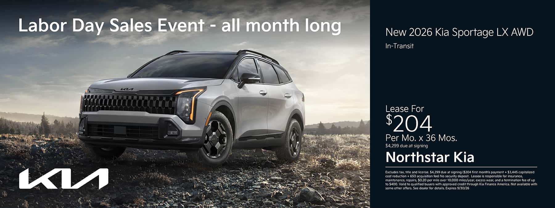New 2026 Kia Sportage | Northstar Kia