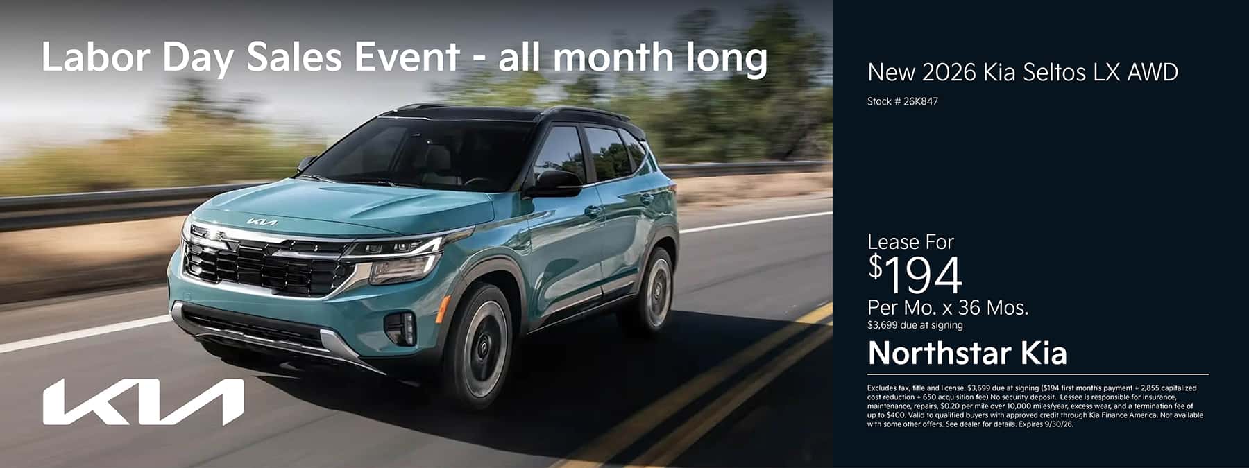 New 2026 Kia Seltos | Northstar Kia