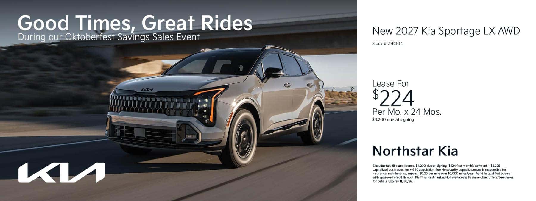 New 2027 Kia Sportage LX | Northstar Kia