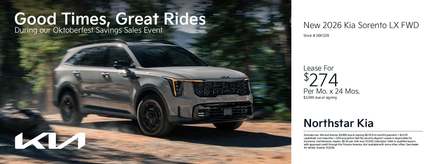 New 2026 Kia Sorento | Northstar Kia