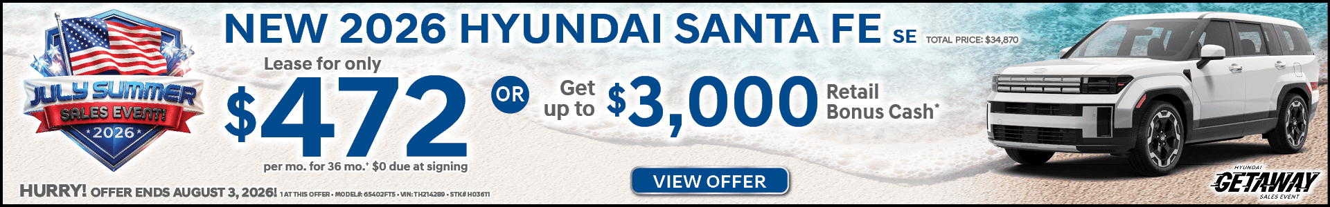 2026 HYUNDAI SANTA FE