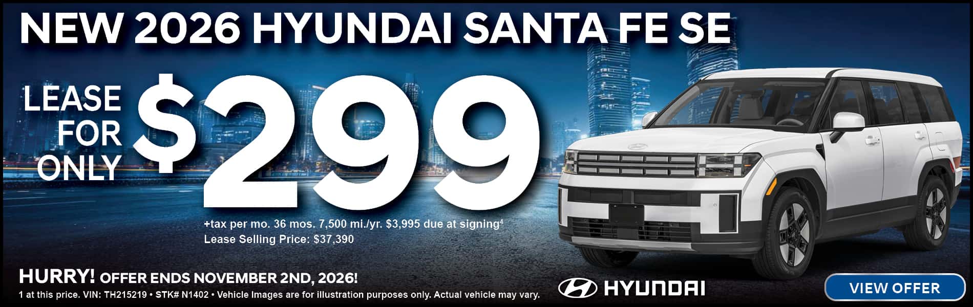 2026 HYUNDAI SANTA FE SE