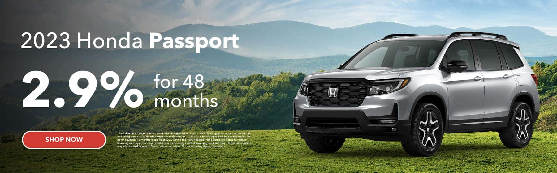 2023 Passport 2.9% APR for 48 mo.