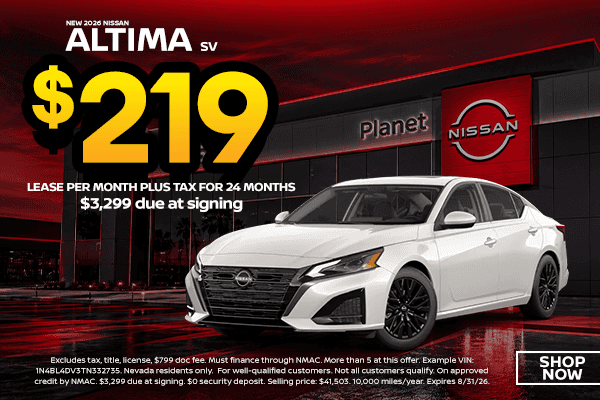 New 2026 Nissan Altima SV