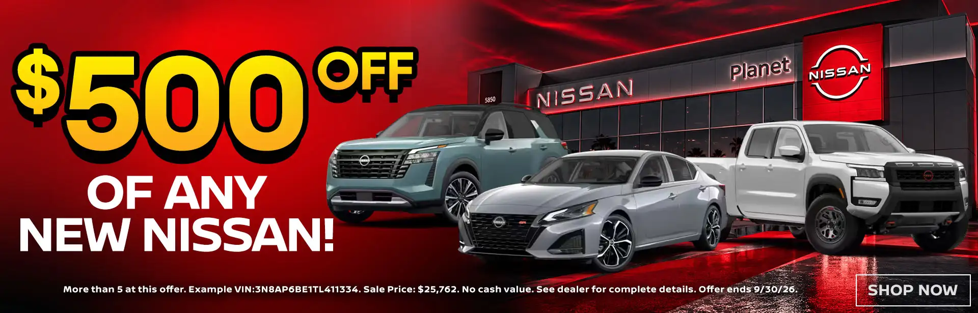 $500 Off Banner