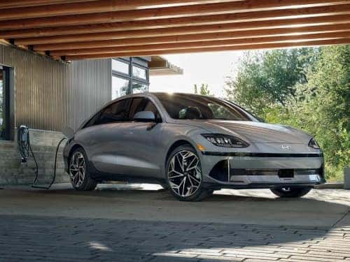 2024 Hyundai IONIQ 6 charging at a home