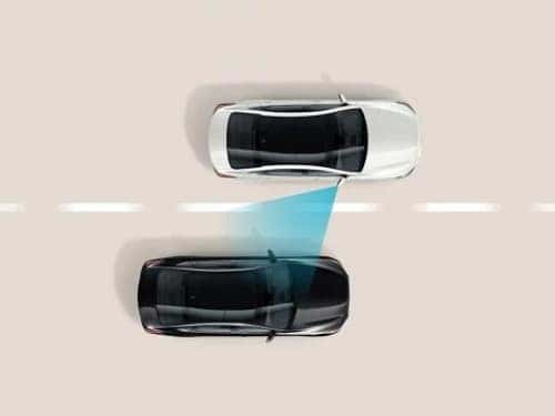 2025 Hyundai SANTA FE Hybrid model view of blind-spot view monitor safety feature