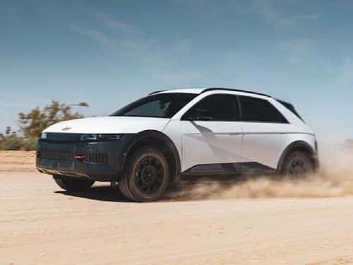 2025 Hyundai IONIQ 5 offroading on sandy terrain
