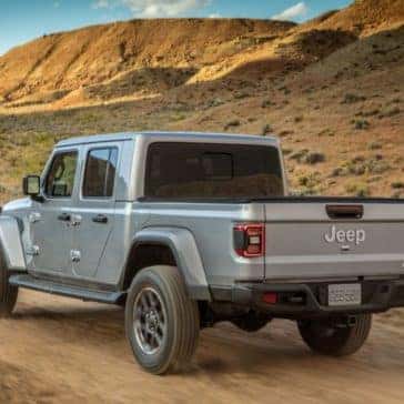 2020 Jeep Gladiator rear silver mountains