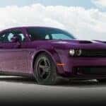 2023 Dodge Challenger Last Call in Plum Crazy Exterior Passenger Side Front Profile