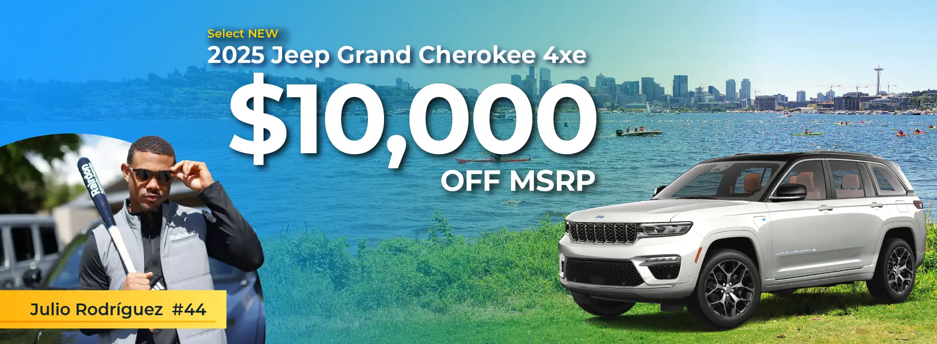 $10,000 off MSRP on Select New 2025 Jeep Grand Cherokee 4xe