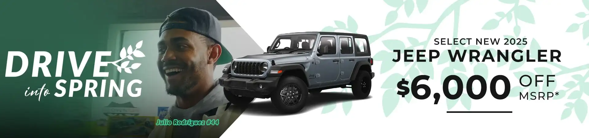 $6,000 off MSRP on Select New 2025 Jeep Wrangler