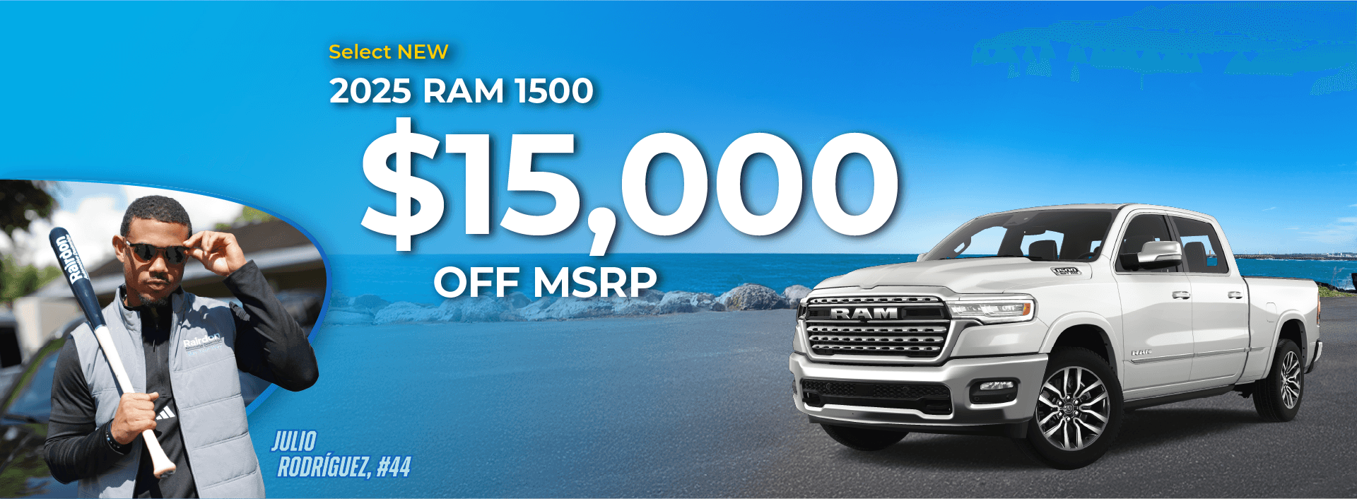 $15,000 off MSRP on Select New 2025 RAM 1500