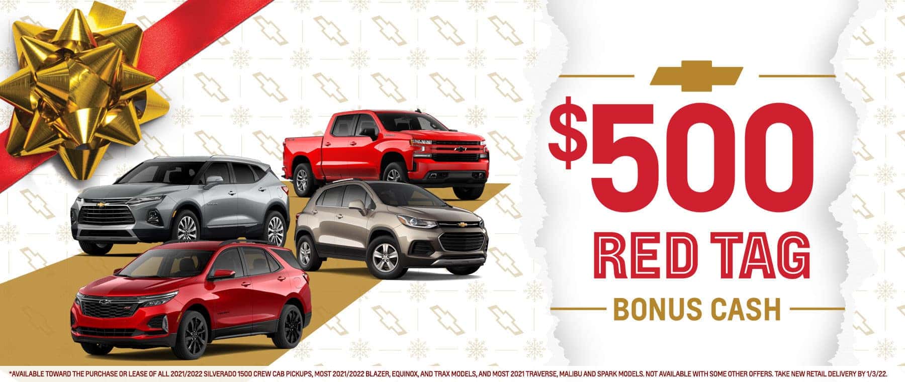 $500 red tag