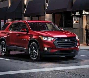 2020 Chevy Traverse At Intersection