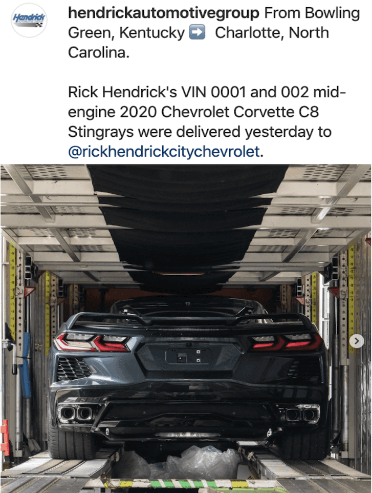 arrival of corvette c8