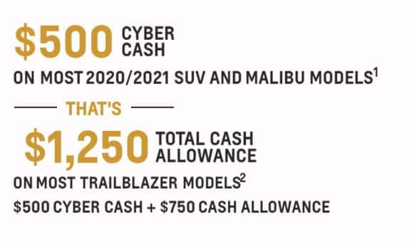 Chevy Cyber Sale