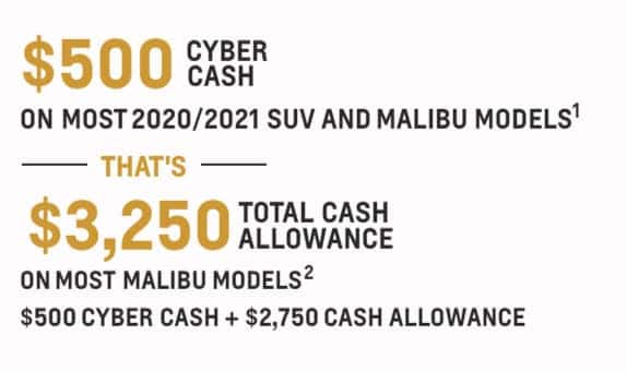 Chevy Cyber Sale