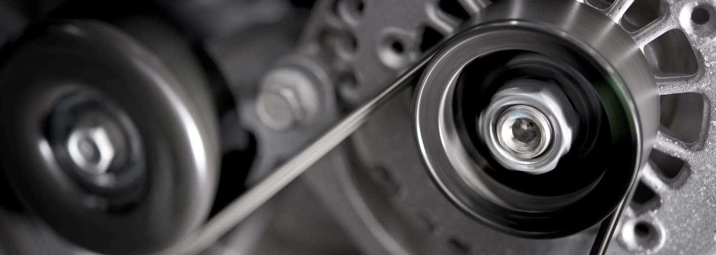 car alternator zoomed in