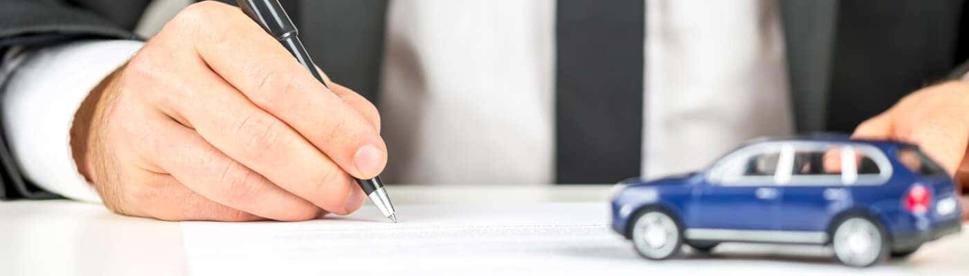 Signing Documents for Car