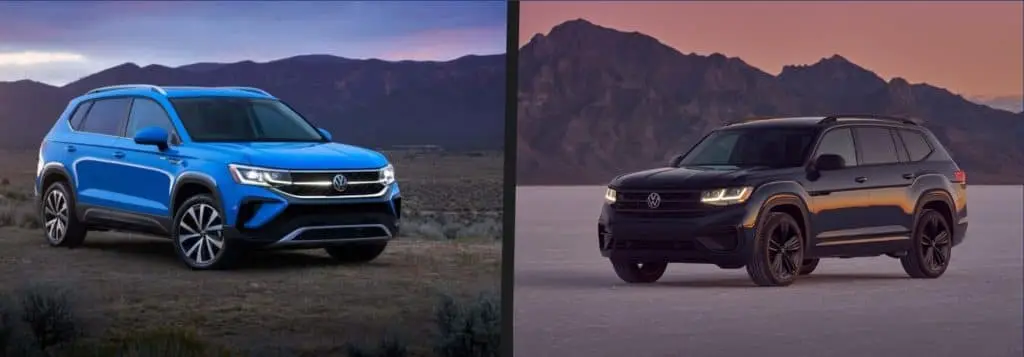 2022 Volkswagen Atlas Vs 2022 Volkswagen Taos : Compare Suvs 