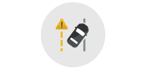 Icon for Lane Keep Assist with Depart Warning