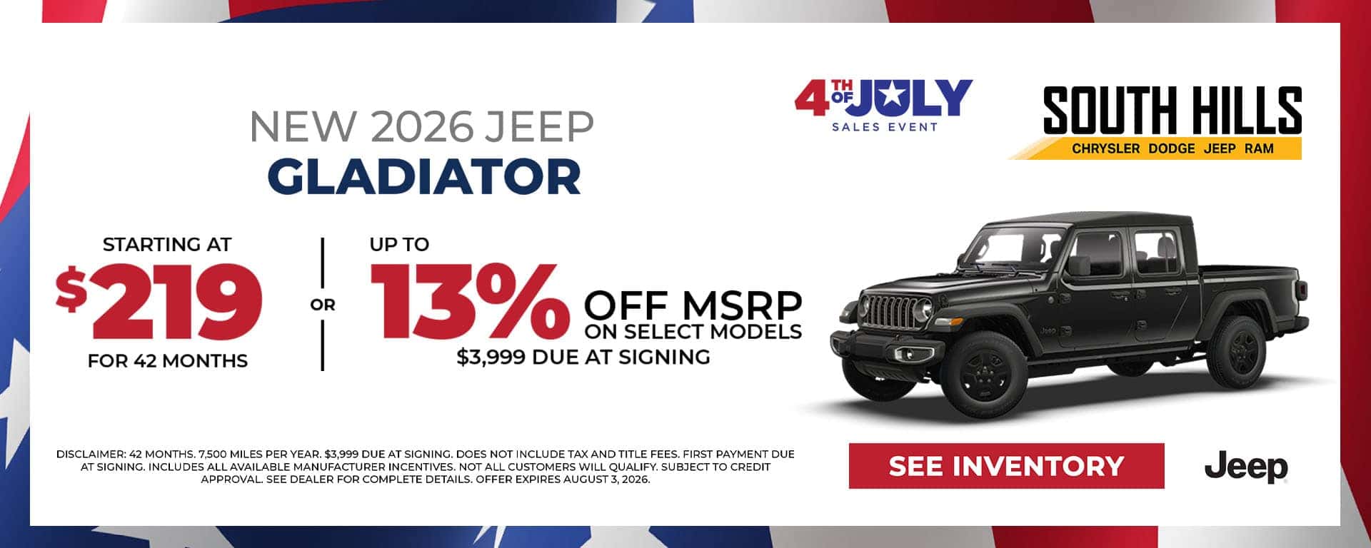 South-Hills-CDJR—July-2026—26-Gladiator—1920×600