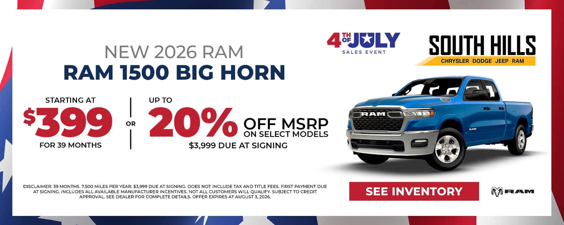 South-Hills-CDJR—July-2026—26-RAM-1500—1920×600