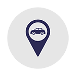 Car location pin icon