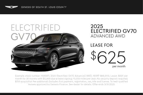 2025 Electrified GV70 March offer