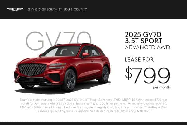 2025 GV70 3.5T Sport March offer