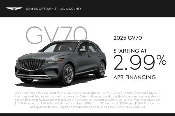 2025 GV70 March offer