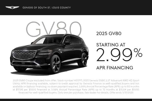 2025 GV80 March offer