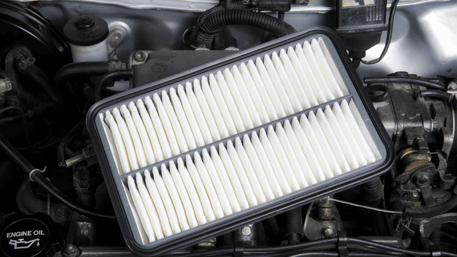 A brand new engine air filter