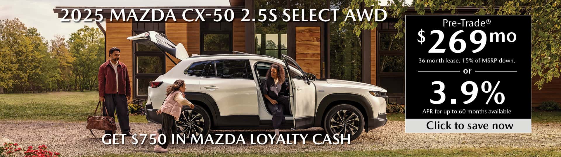 2025 Mazda CX-50 April 2025 Special Banner